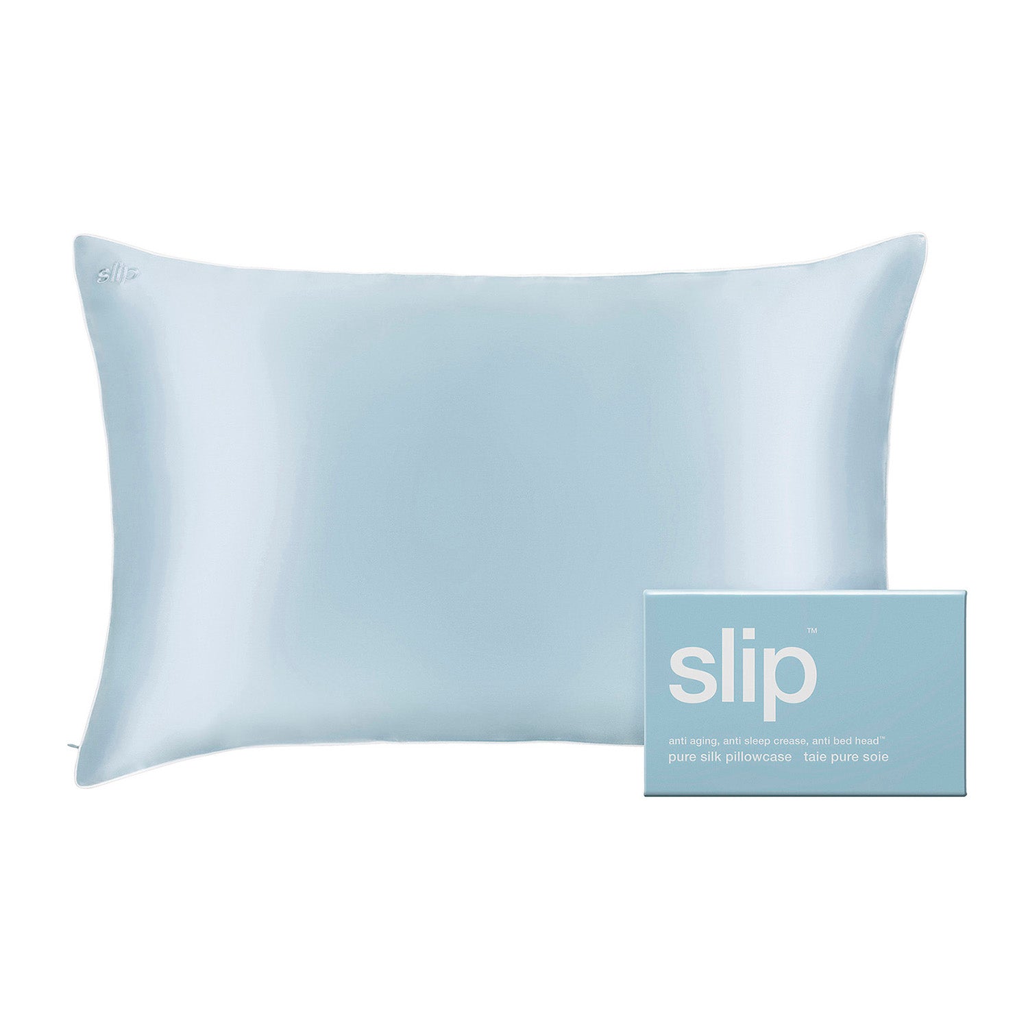 Slip white pillowcase deals