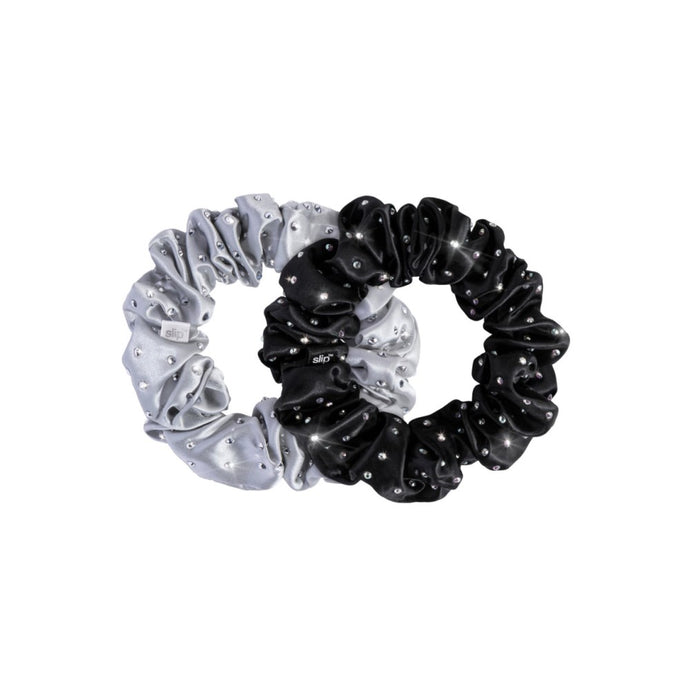 [36% OFF] Slip Crystal Scrunchie Set - Moonlight