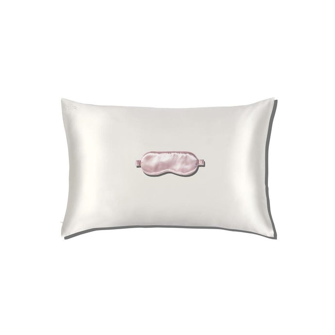 Slip Beauty Sleep Gift Set - White Pillowcase + Pink Sleep Mask