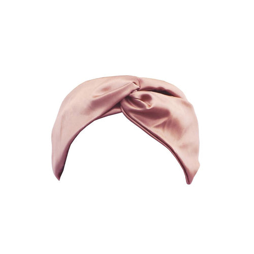 Slip silk headband twist - Pink