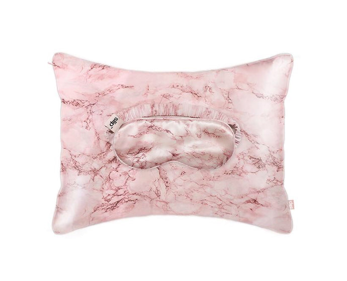 Slip travel set - pink marble
